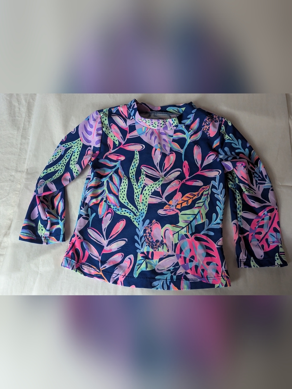 Lilly Pulitzer Girls Rash Guard Top Size 4 Long Sleeve You’ve Been Spotted